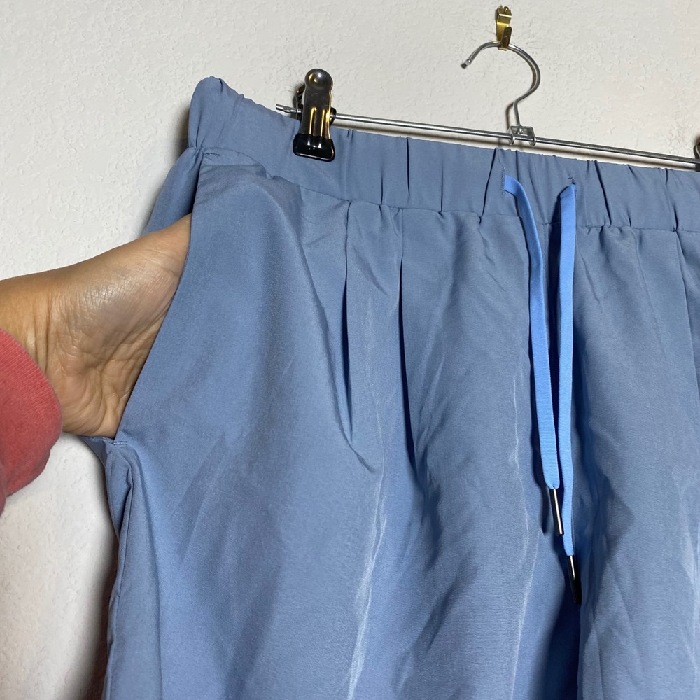 Halara Athletic Shorts L Blue Womens Gorpcore Elastic Waist Drawstring Pockets - Picture 7 of 7